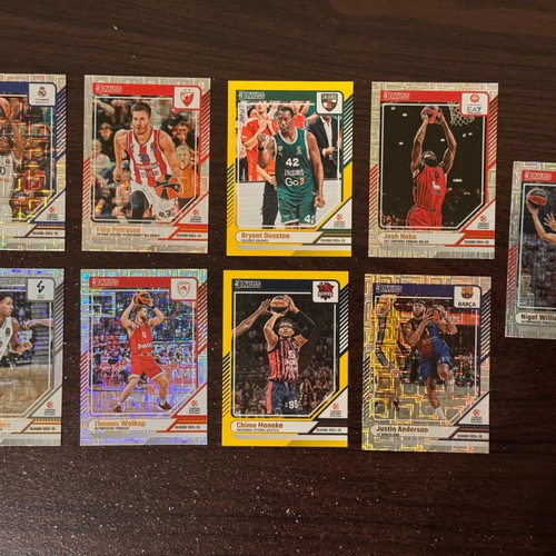 Panini Donruss Euroleague 2024-2025 cards like new, pack of 9