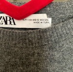 Zara thin oversized sweater S grey used