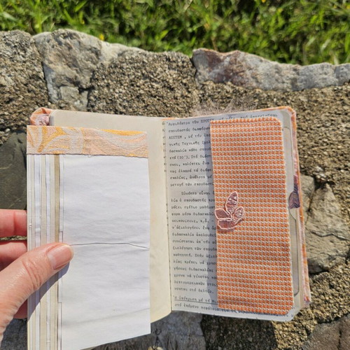 Apricot Lumière handmade notebook