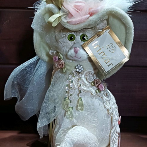 Trimar decorative cat new vintage cloth early 00s