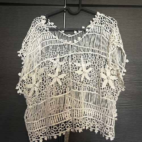 Stradivarius beach blouse one size beige like new