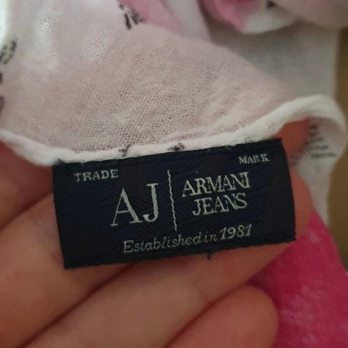 Armani Jeans beach scarf or pareo used, 100% viscose