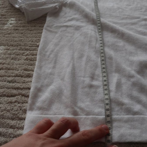 J.Crew Βαμβακερή Πλεκτή Μπλούζα Σαν Καινούργια, Medium-Large, Άσπρη
