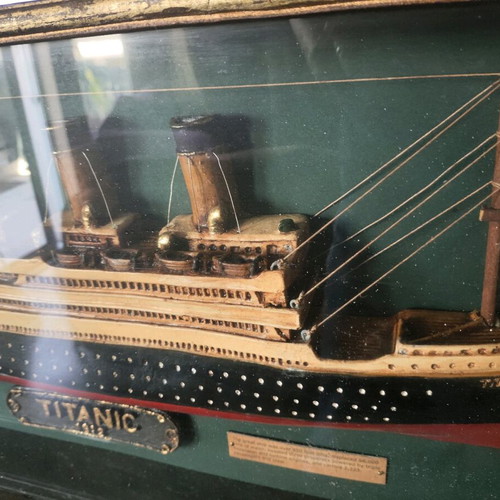 Titanic framed decoration used
