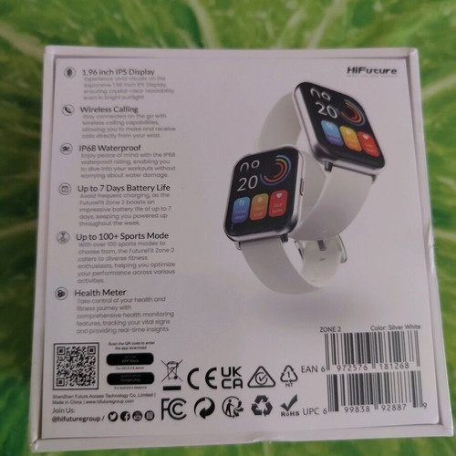 HiFuture Zone 2 smartwatch new, sealed packaging