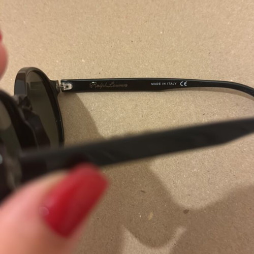 Ralph Lauren round sunglasses black like new