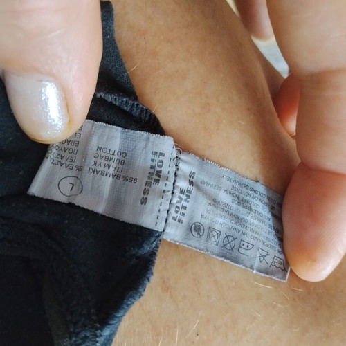 Love Fitness women's sports bra padded, size L, used, black