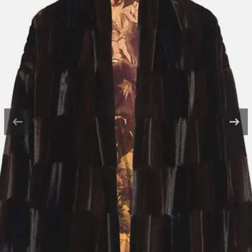 Nidodileda fur coat double-sided, new, size M-L, black