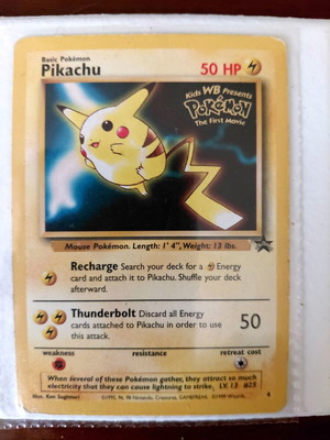 Pikachu Movie Promo Card 1999 WoTC, like new