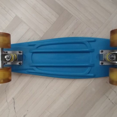 Mini skateboard, blue, minimal use