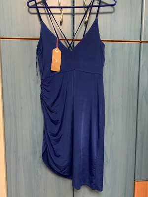 Dress S Tally Weijl blue electric new with tag, asymmetric