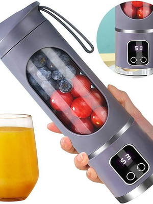 Μίνι ηλεκτρικός μπλέντερ Wacorresi νέος, φορητός 450 ml με επαναφορτιζόμενη μπαταρία