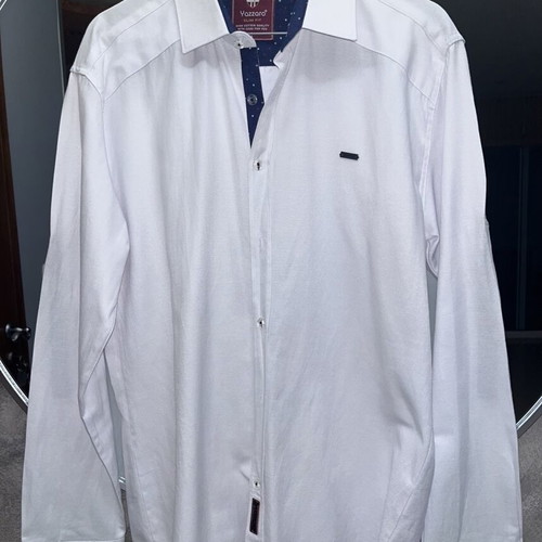 Yazzaro cotton shirt white size L like new