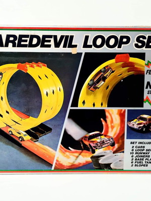 Daredevil Loop set παλιός αυτοκινητόδρομος με 2 αυτοκινητάκια δεκαετίας 80