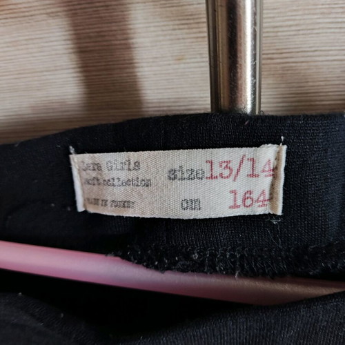 Zara leggings pants used, black, size 152 cm