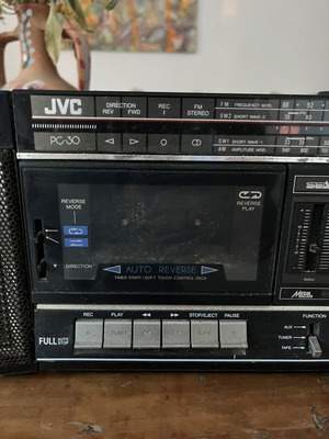 JVC PC-30 cassette player with one speaker