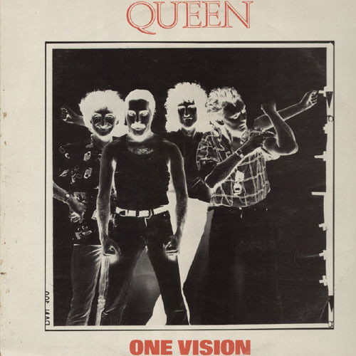 Queen One Vision vinyl record used, metal