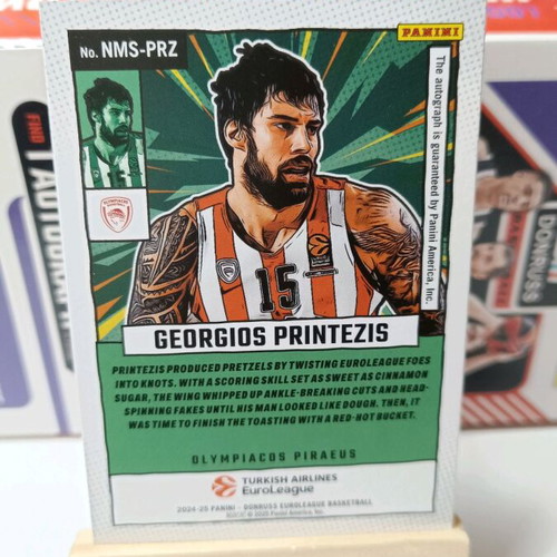 Georgios Printezis Marvels 2024-25 Auto Card new