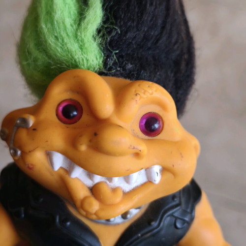 Battle Trolls Punk Troll figure used, Hasbro 1992