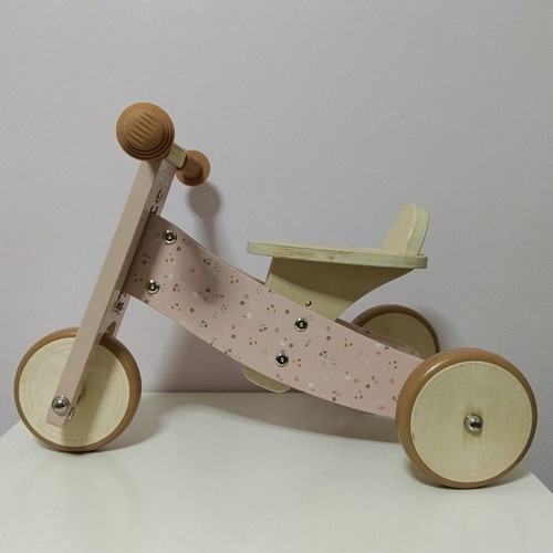 Little Dutch tricycle like new, pink wooden bike for 12+ months