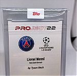  Κάρτα Lionel Messi Paris Saint-Germain Topps Project 22 Σφραγισμένη