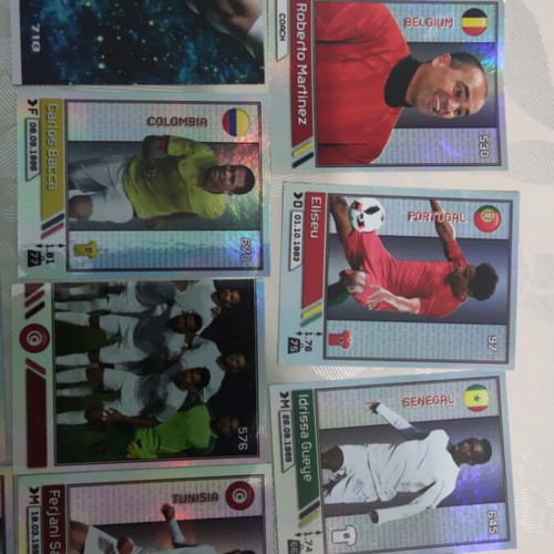 Golden Shop Stars of World Football stickers 15 pieces like new
