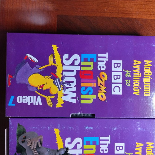 The Ozmo English Show BBC VHS set like new, 9 tapes incomplete