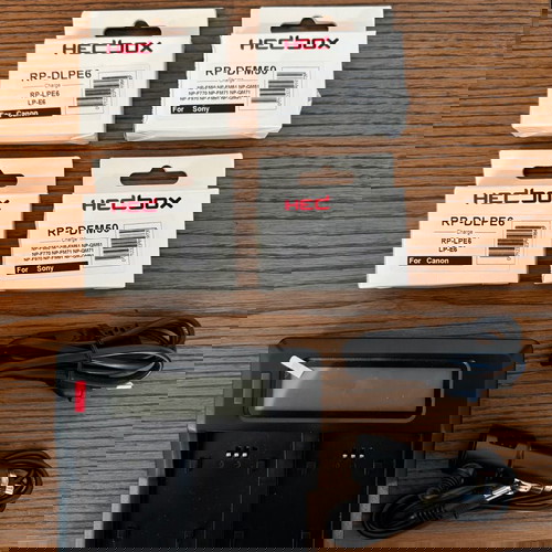 Φορτιστής Hedbox RP-DC50 LCD Dual Battery Charger σαν καινούργιο με 4 πλακέτες