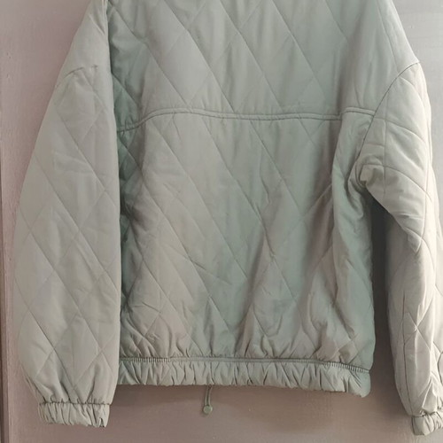 Bershka Thin Half-Zip Jacket like new, turquoise