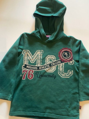 Moovers green kids hoodie sweatshirt