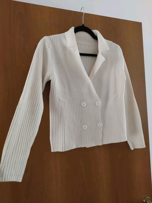 Women's white cardigan like new, size S