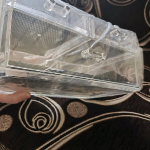 Set of 3 transparent jewelry boxes new with 3 drawers, 3 compartments and box