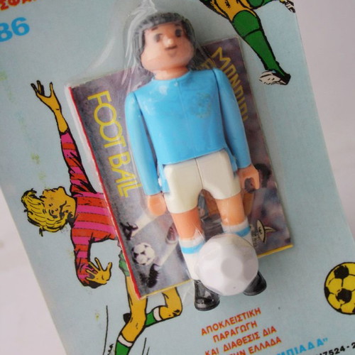 Mondial Mexico 86 Airgam Boys figure Herakles and sticker pack Olympiada new