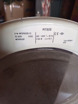 Pitsos Vario 601 πλυντήριο μεταχειρισμένο, 5 κιλά χωρητικότητα