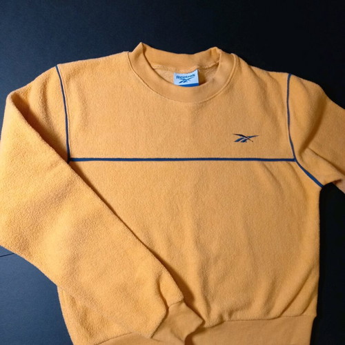 Vintage Reebok sweatshirt used, size 146-152, yellow