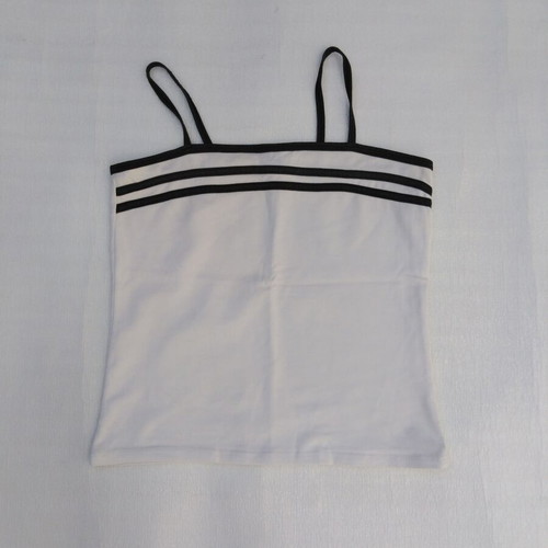 White crop top with black stripes like new