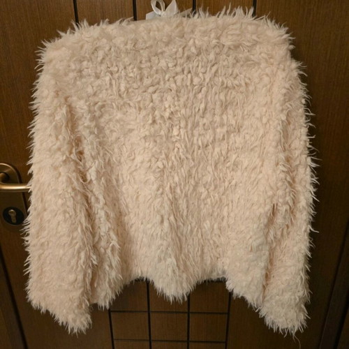 Vinceotto fur jacket like new, beige, 3/4 sleeves