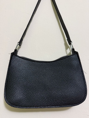 Shein black shoulder bag baguette style like new
