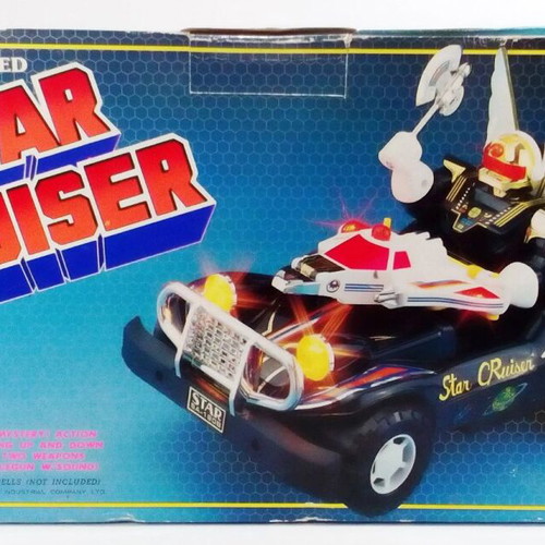 Vintage 1985 Son Al Toys Star Cruiser Sectaurs MOTU Blackstar battery operated toy like new