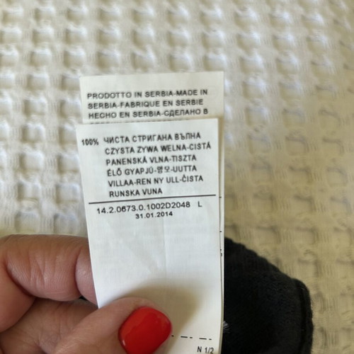 Benetton wool women's turtleneck sweater, size L 47x64