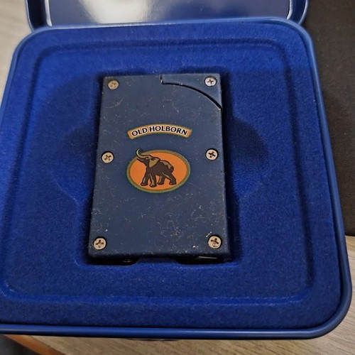 Old Holborn lighter used, collectible, 1990-2000 decade with box