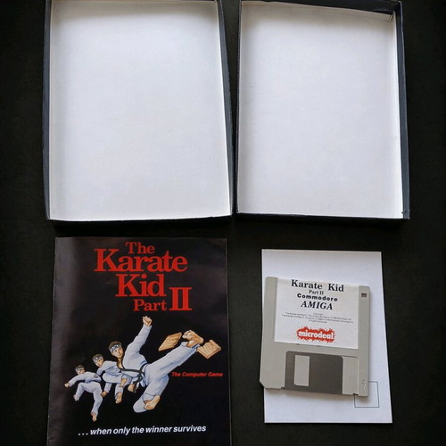 The Karate Kid Part II Commodore Amiga game used, complete