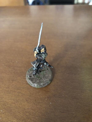 Aragorn metal figure used, 28mm Games Workshop classic