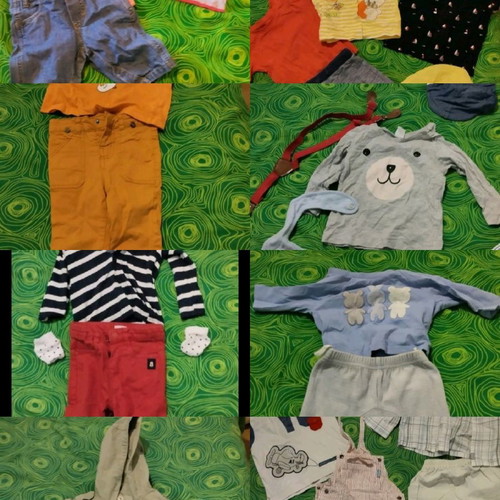 Baby boys' clothes new, pack of 31 pieces 6 months to 2 years