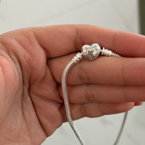 Pandora silver necklace 925 new, gray