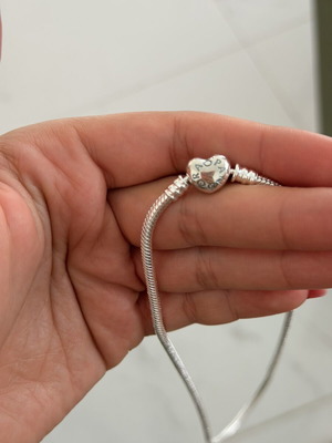 Pandora silver necklace 925 new, gray