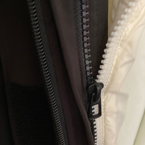 Zara women's 2-in-1 parka like new, black and beige, size XL
