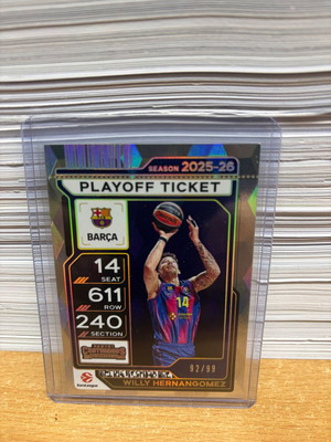 Euroleague Contenders Playoff Ticket 2025-26 Willy Hernangomez new