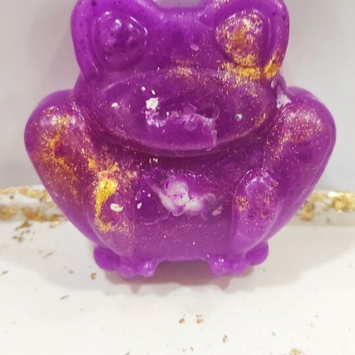 Handmade decorative aromatic frog-shaped soap made to order
