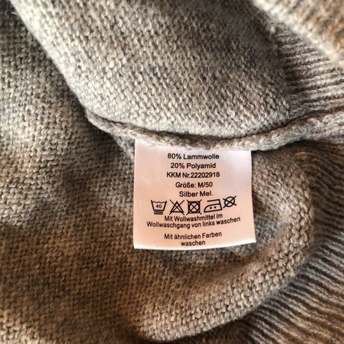 A.W. Dunmore Wool Pullover men's sweater used, size M, gray
